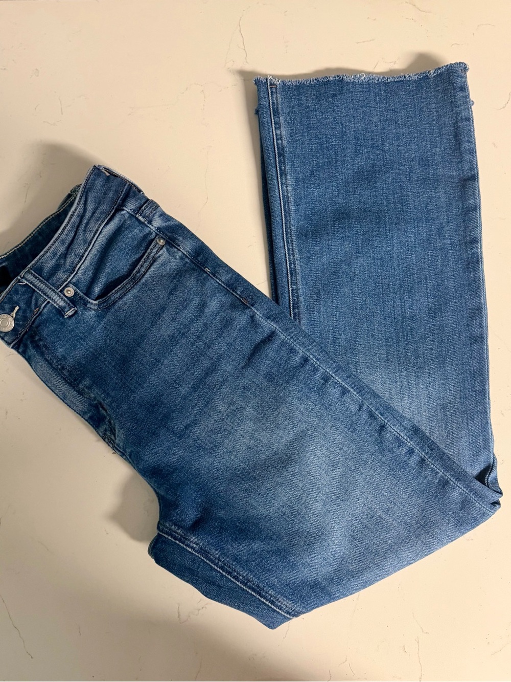 Quince Kick Flare - Raw hem